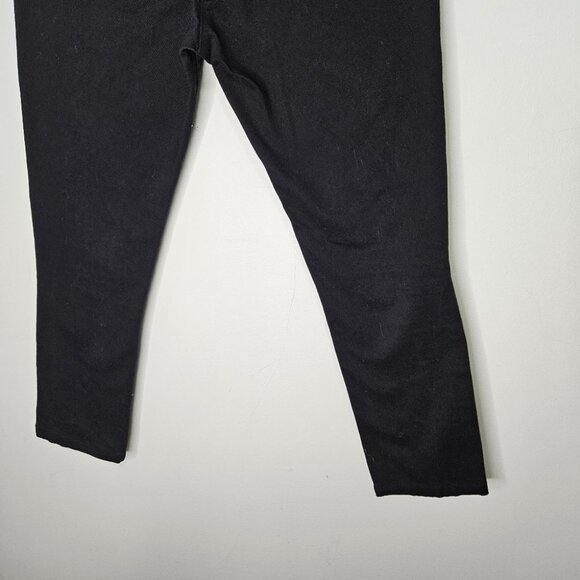 NWOT Alexander Wang x H&M Skinny Jeans Sz 8 Black Stretch Embellished Geometric - Picture 9 of 10